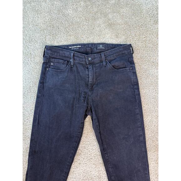 AG Adriano Goldschmied The Legging Ankle Jeans Womens Black Denim Size 27 R D266 - Picture 2 of 12